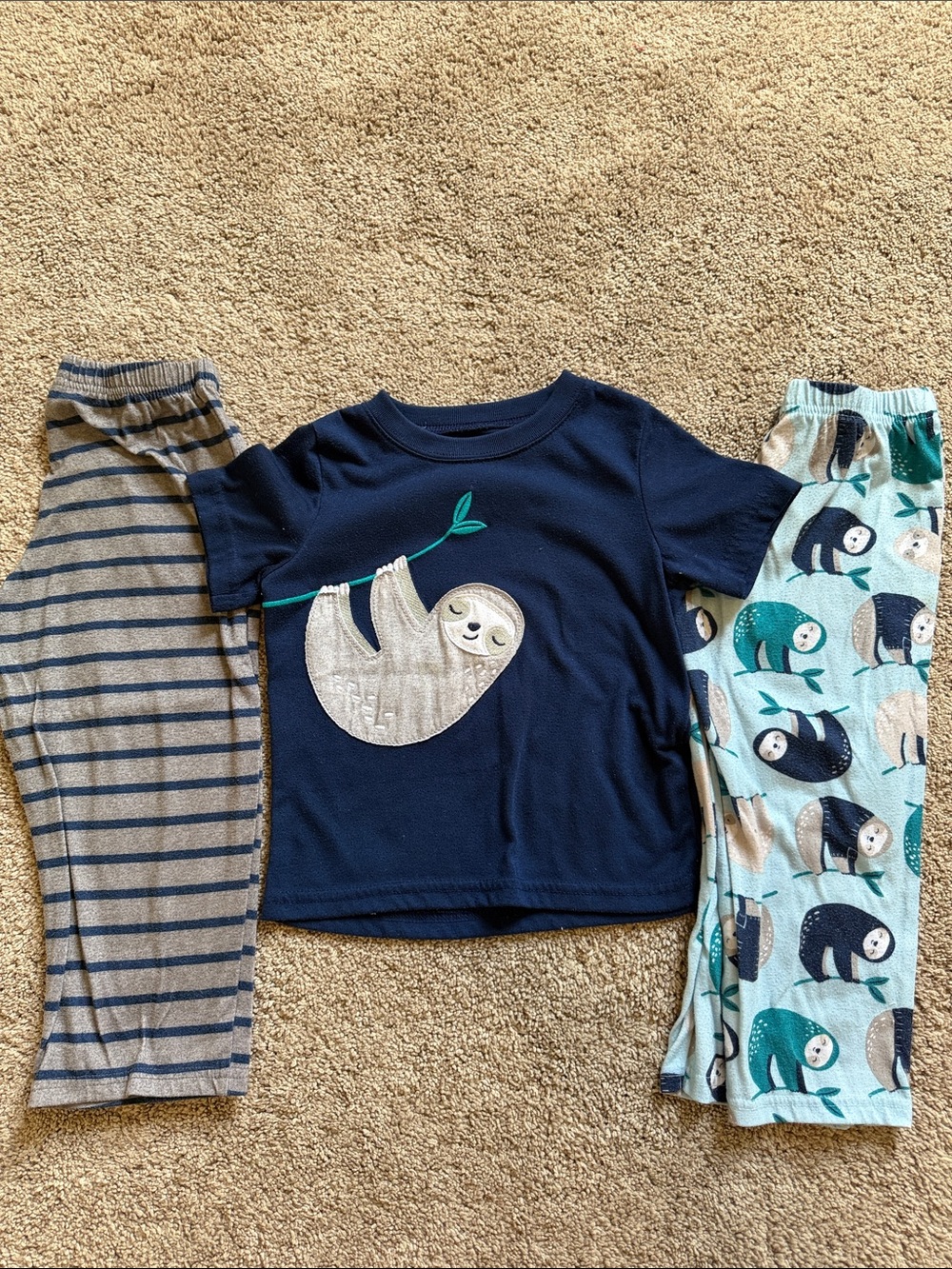 4T Cozy Sloth Pajama Set